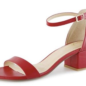 DailyShoes Chunky Heel Sandal Open Toe